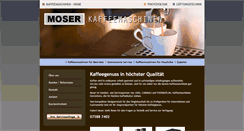 Desktop Screenshot of moser-kaffeemaschinen.at